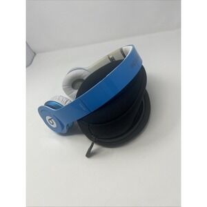 Beats Solo HD By Dre Blue WIRED On-Ear Headphone White with Case Tested No Cord